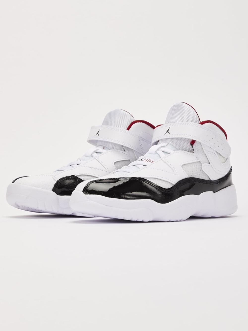 Jordan Kids' White/Black Jumpman Two Trey Basketball Shoes